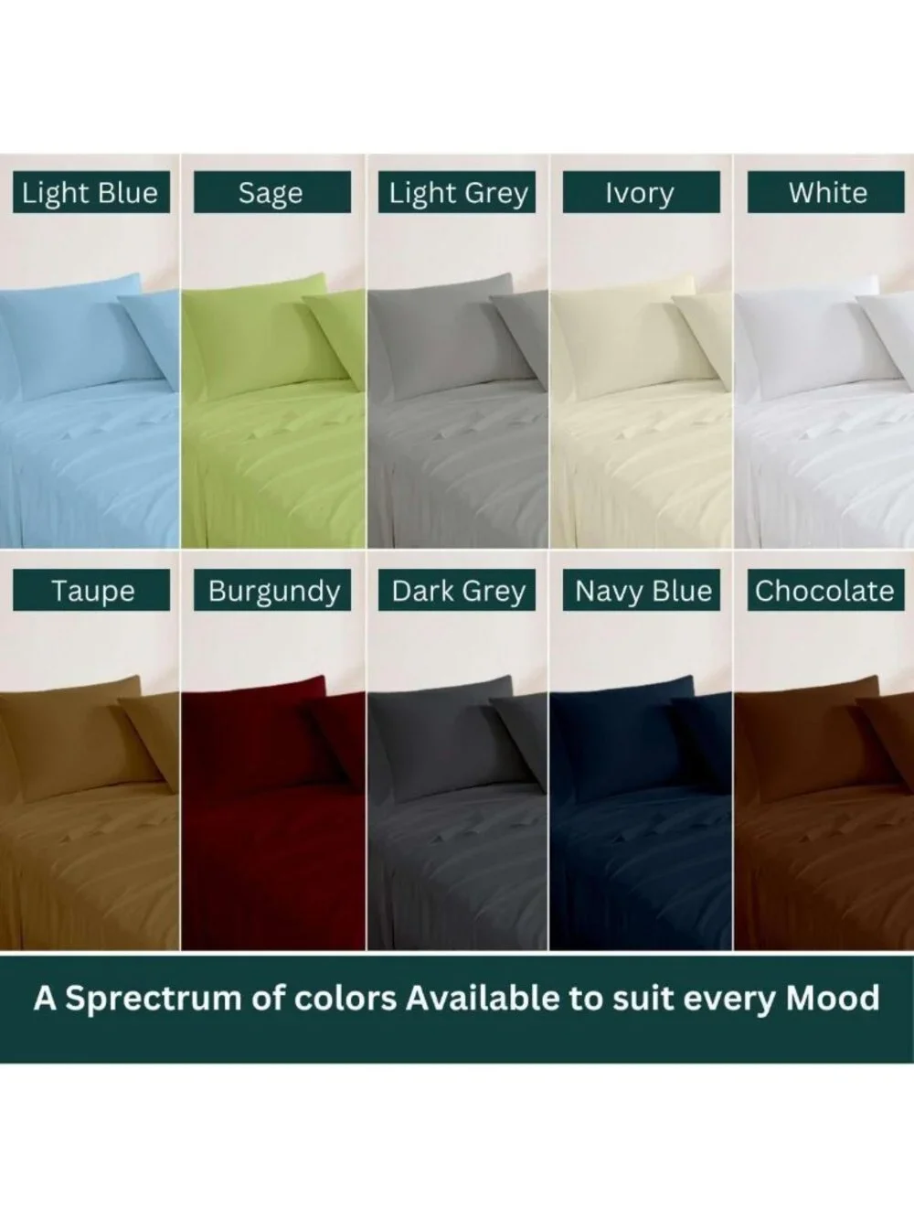 Premium 4-Piece Egyptian Cotton Fitted Sheet Set - Soft, Breathable, Deep
